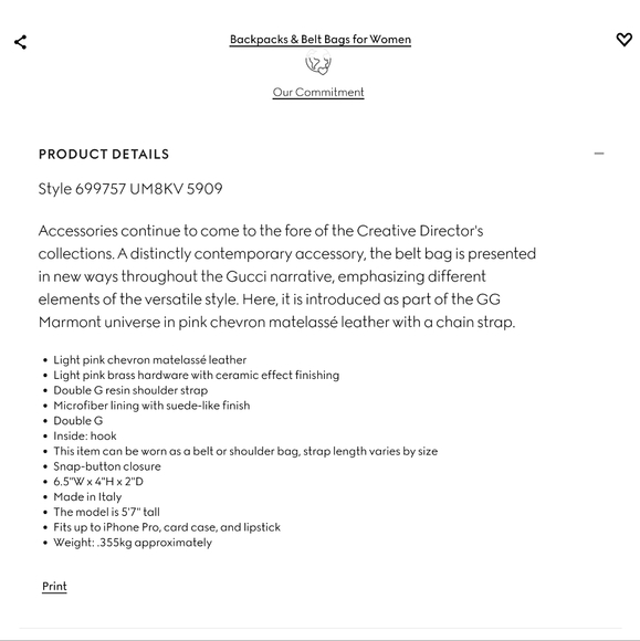 Authentic Gucci Marmont Super Mini Belt/Shoulder Bag - Picture 14 of 15